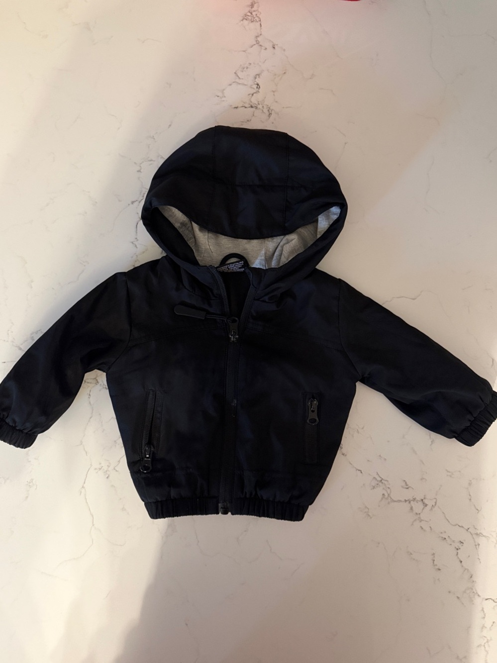 Little Bipsy Black Hooded Raincoat Jacket for Kids